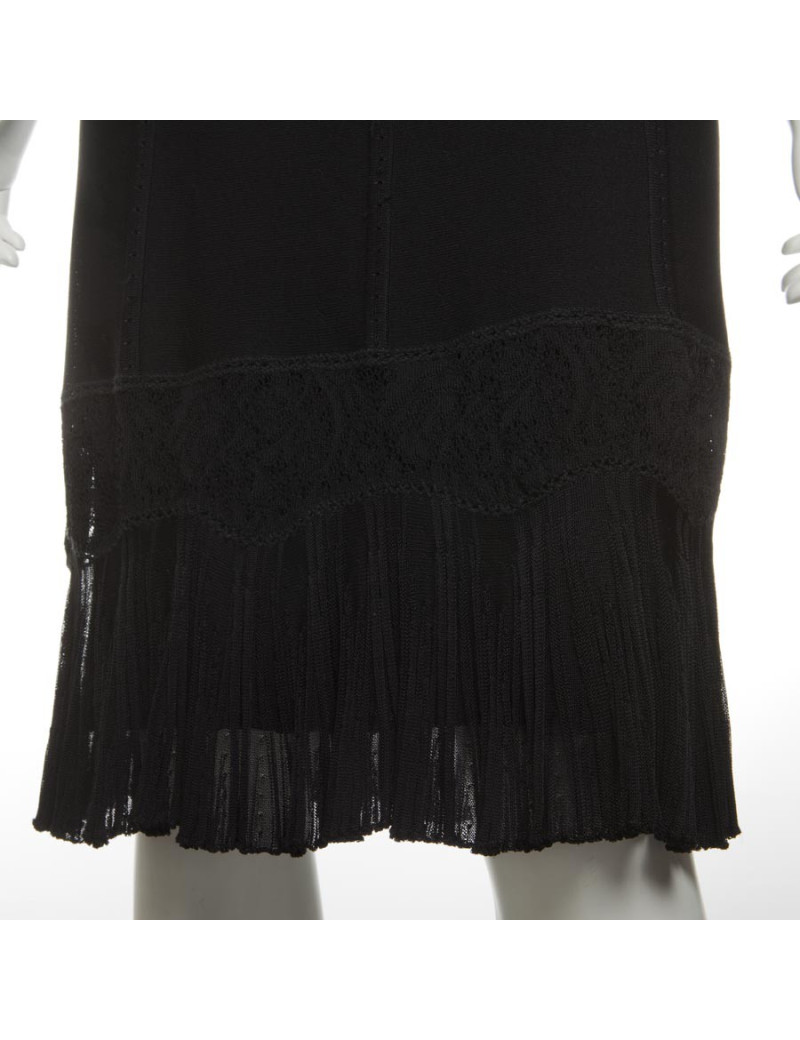 CHANEL black mesh dress size 40