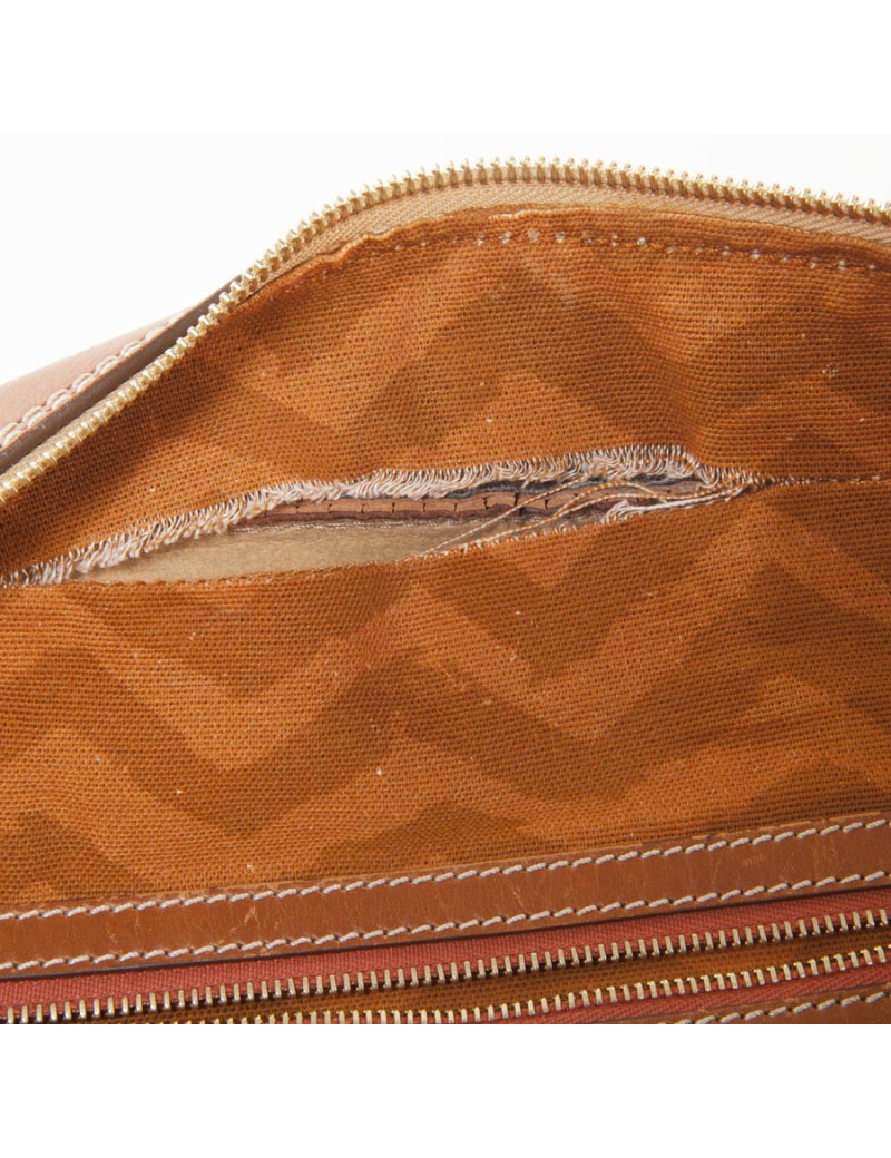 MISSONI brown leather bag