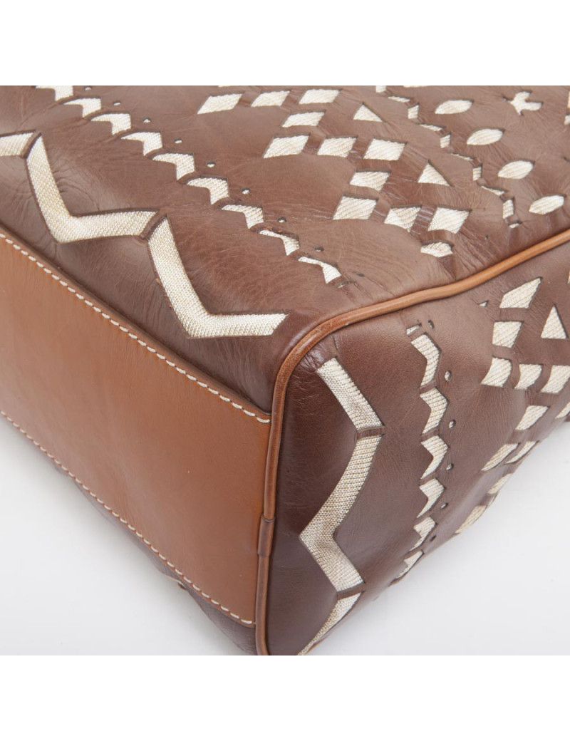 Sac MISSONI cuir marron 