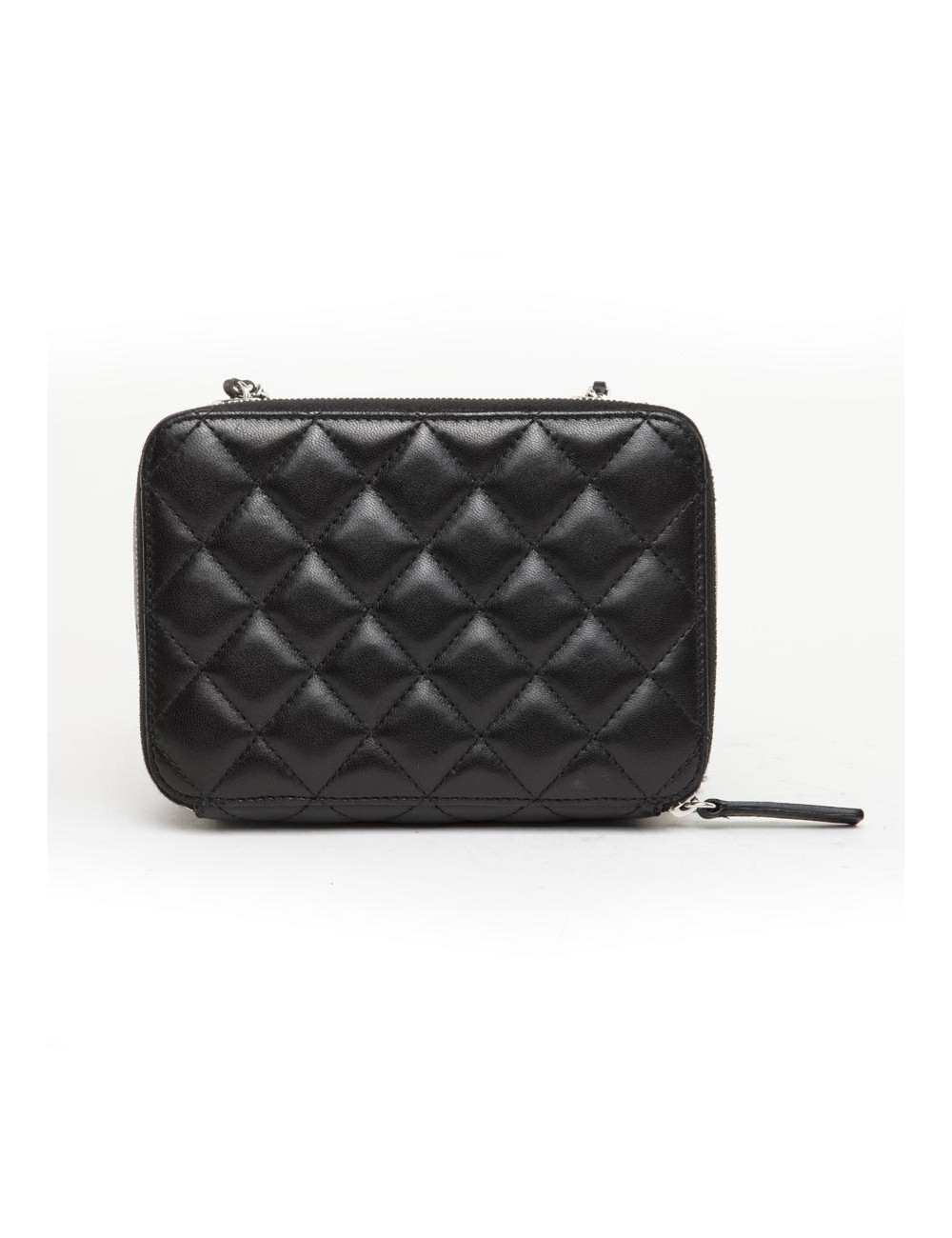 Mini sac CHANEL cuir matelassé noir 