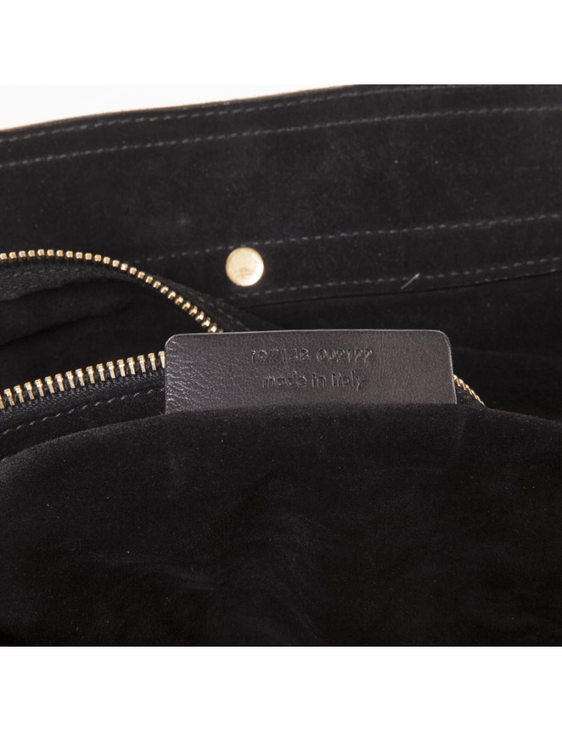 "Muse Two" YVES SAINT LAURENT patent leather black bag