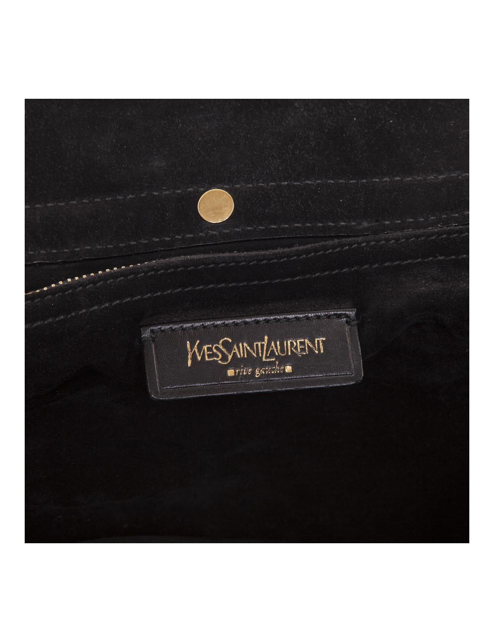 Sac Muse II YVES SAINT LAURENT cuir verni noir