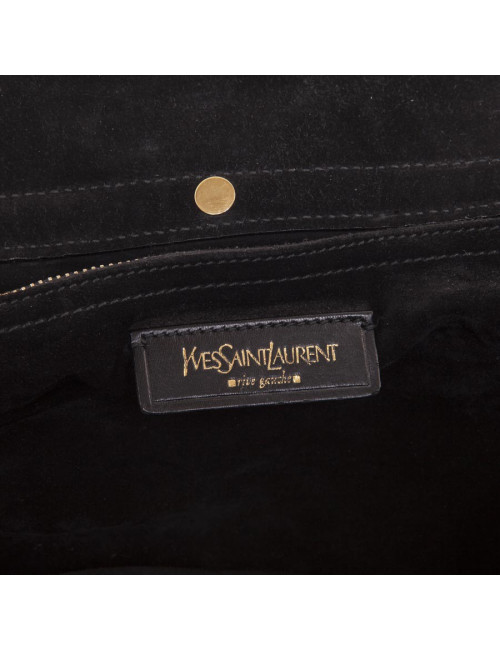Sac Muse II YVES SAINT LAURENT cuir verni noir