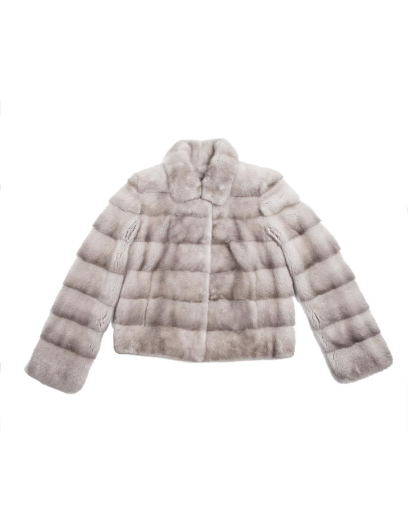 Veste RIZAL fourrure grise