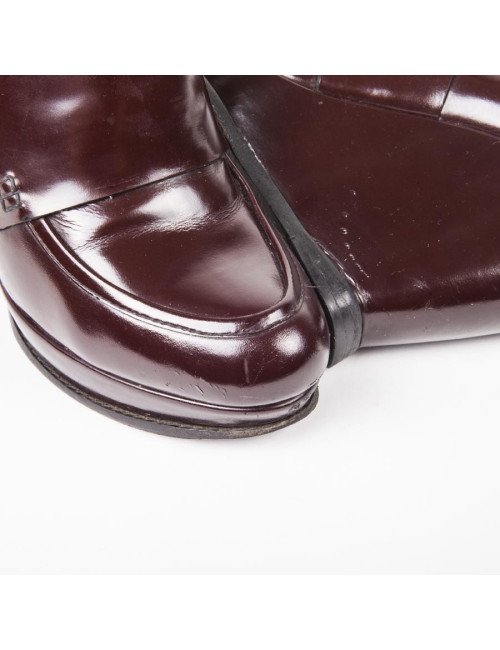 Escarpins BALENCIAGA T 40 FR cuir bordeaux