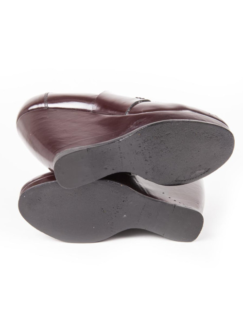 Escarpins BALENCIAGA T 40 FR cuir bordeaux