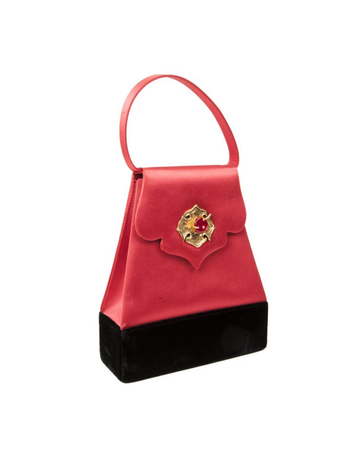 Evening bag CHRISTIAN LACROIX Red satin
