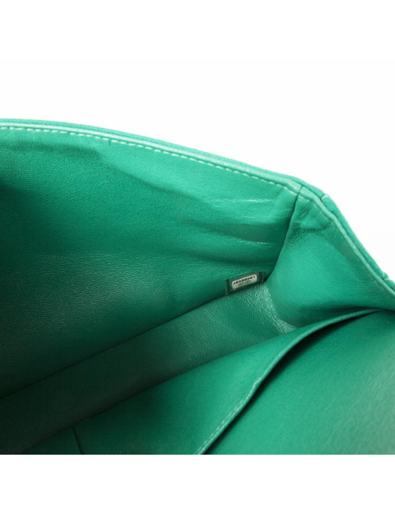 Sac 'Timeless' CHANEL jersey vert