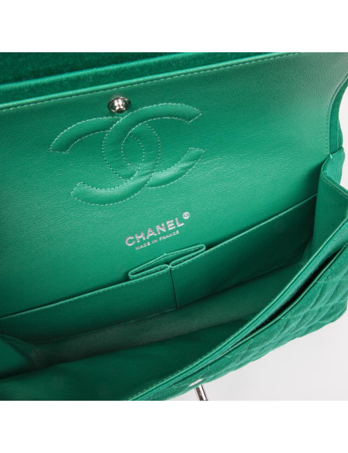 Sac 'Timeless' CHANEL jersey vert