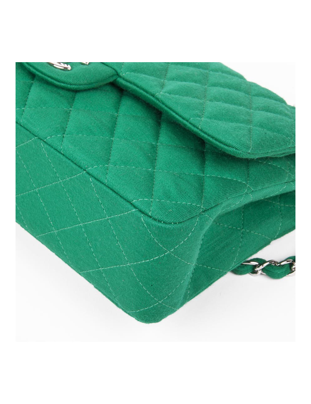 Sac 'Timeless' CHANEL jersey vert