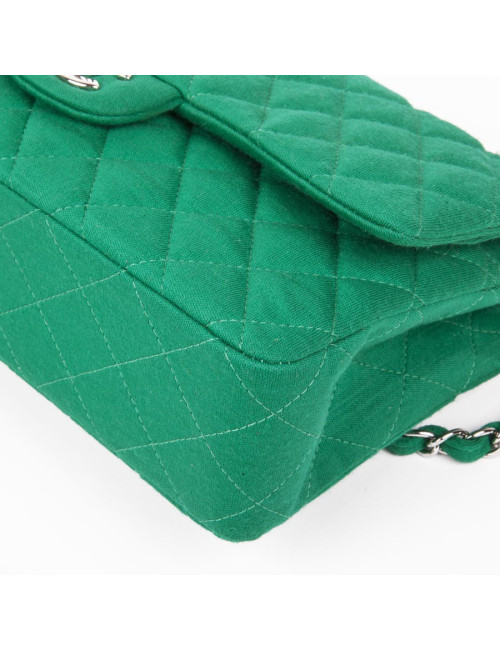 Sac 'Timeless' CHANEL jersey vert