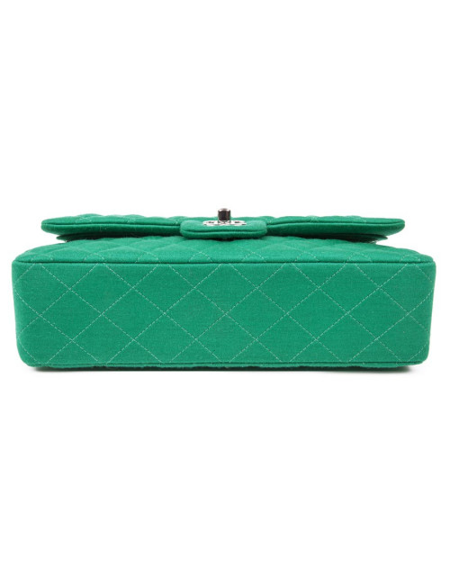 Sac 'Timeless' CHANEL jersey vert