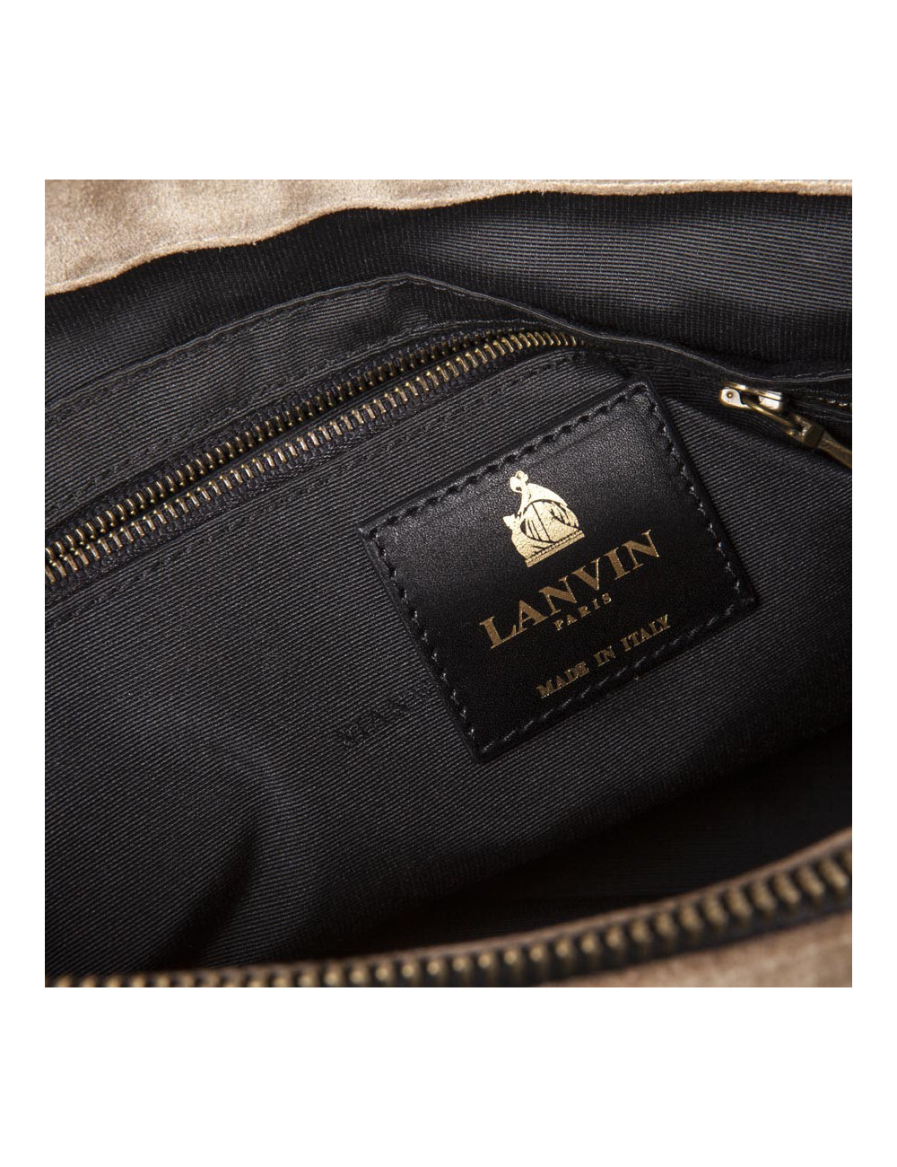 Sac LANVIN veau velours et lezard