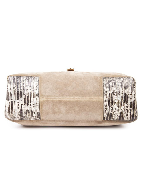Sac LANVIN veau velours et lezard