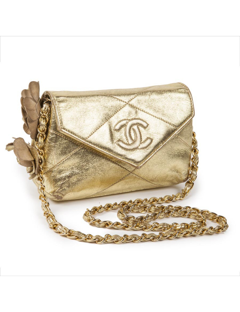 Petit sac doré CHANEL 