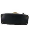 HERMES vintage Kelly 35 in navy box and golden ostrich leather