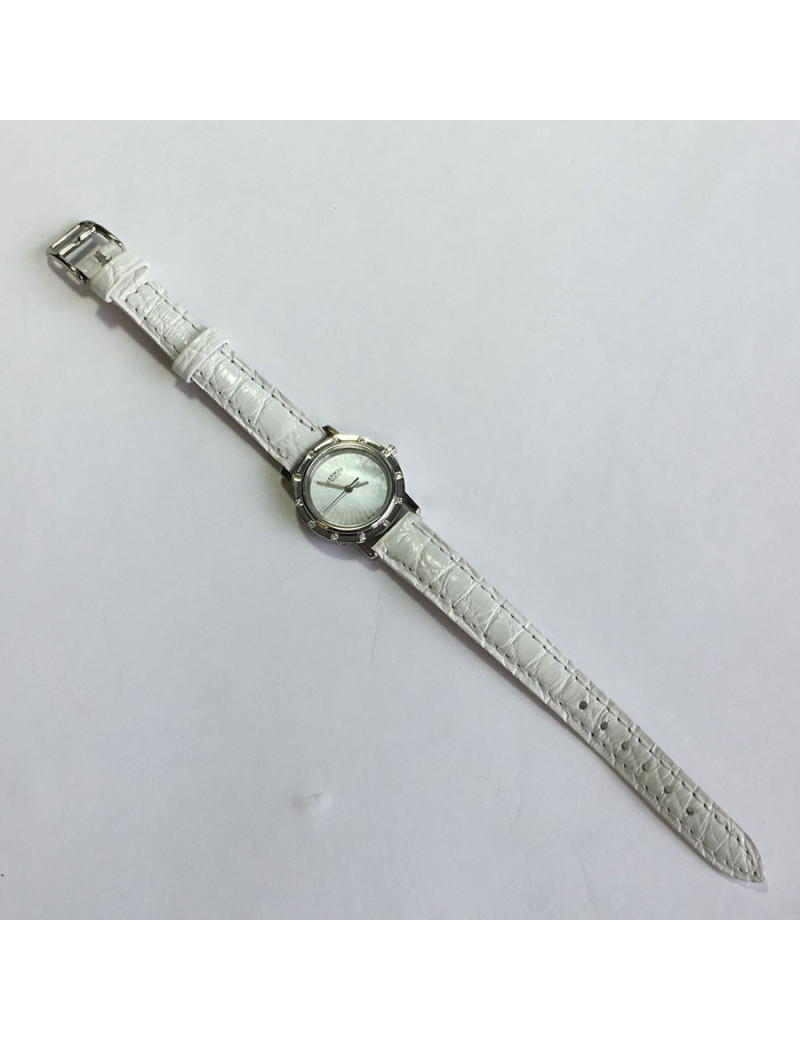 Montre HERMES Clipper acier et brillants