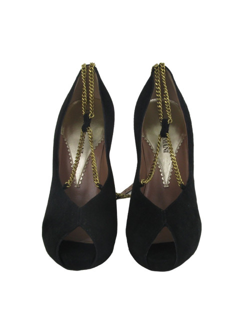 Esacarpins daim noir EMPORIO ARMANI