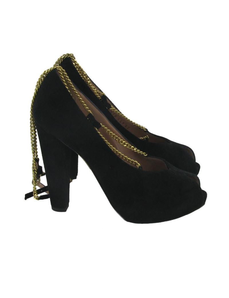 EMPORIO ARMANI t 37 Black Suede pumps