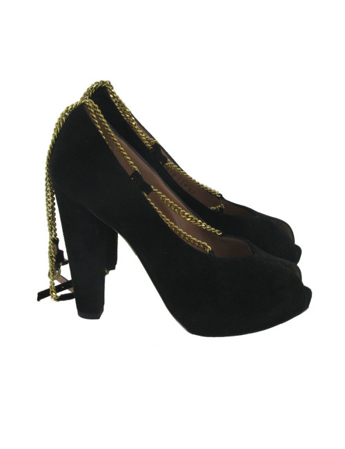 Esacarpins daim noir EMPORIO ARMANI