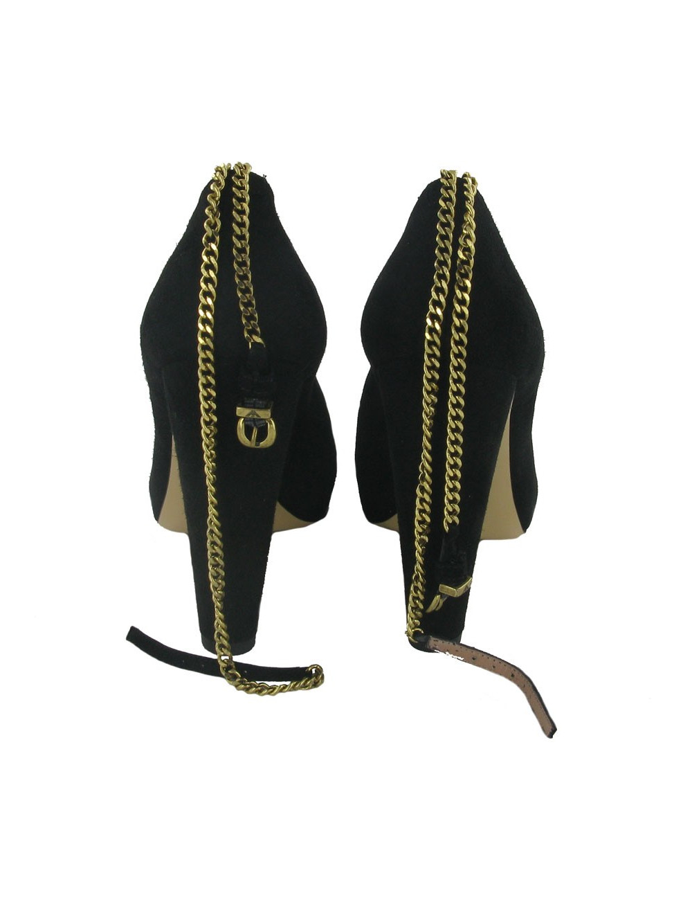 EMPORIO ARMANI t 37 Black Suede pumps