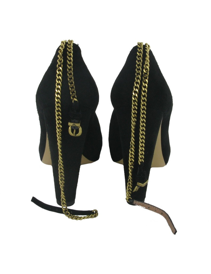 EMPORIO ARMANI t 37 Black Suede pumps