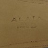 ALAÏA belt in black patent perforated leather size 85