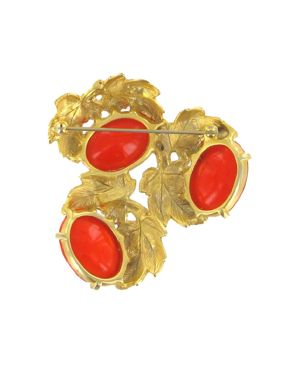 Broche vintage SCHIAPARELLI en pâte de verre 