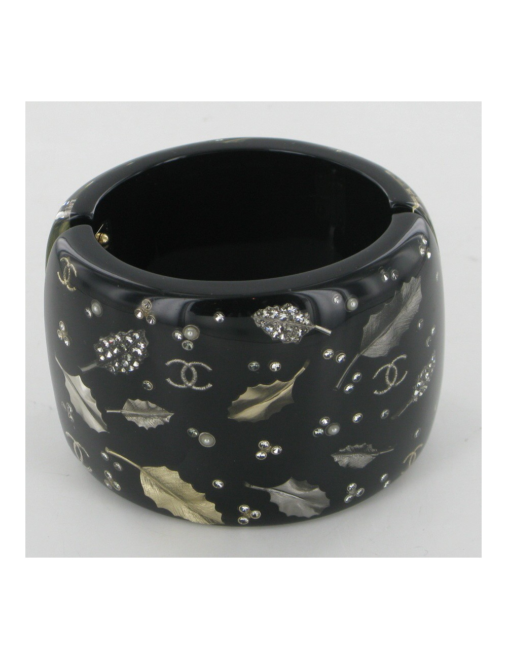 Manchette feuilles et strass CHANEL
