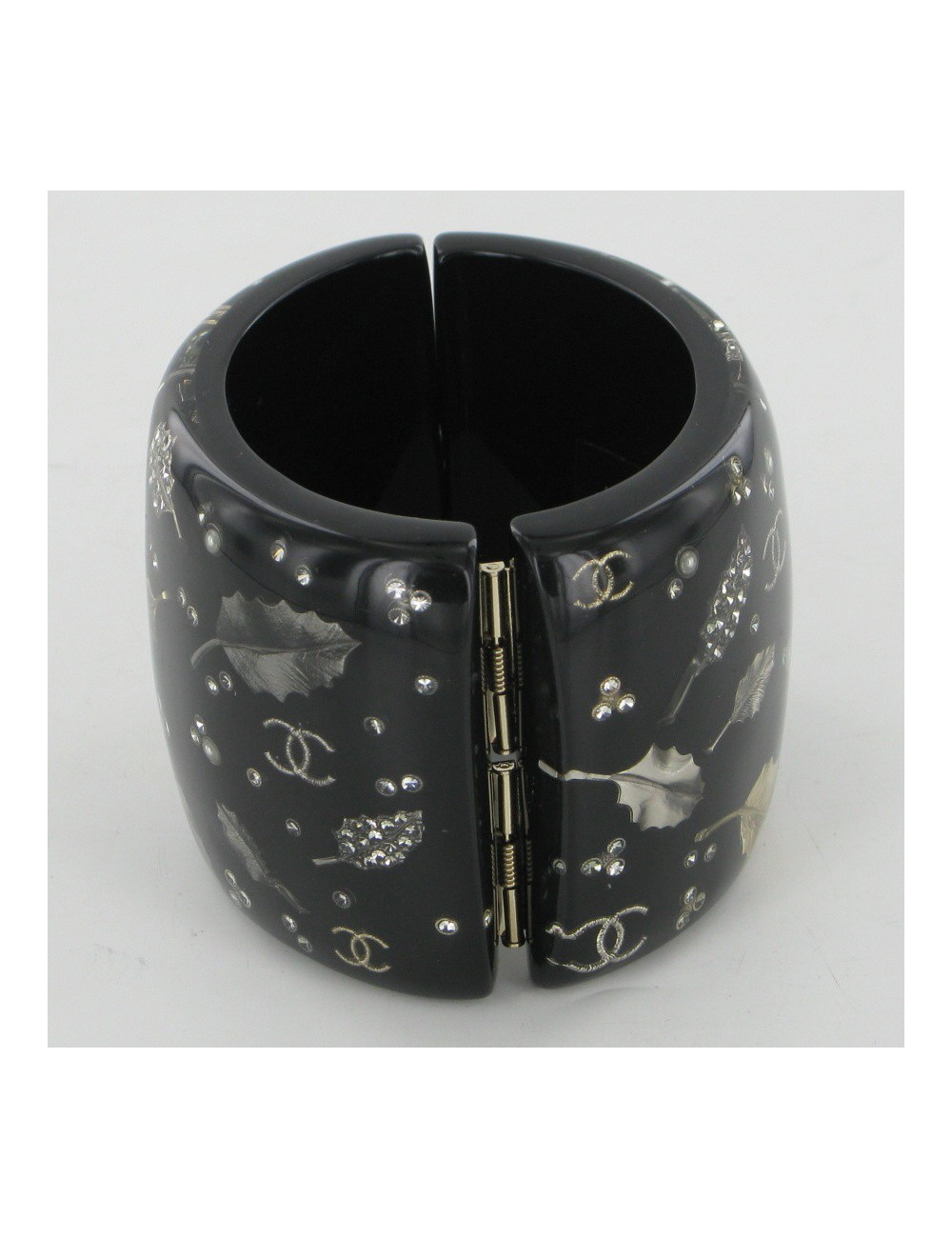 Manchette feuilles et strass CHANEL