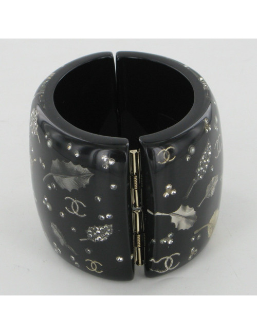 Manchette feuilles et strass CHANEL