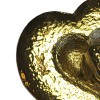 Broche YSL SAINT LAURENT 2 coeurs en métal doré