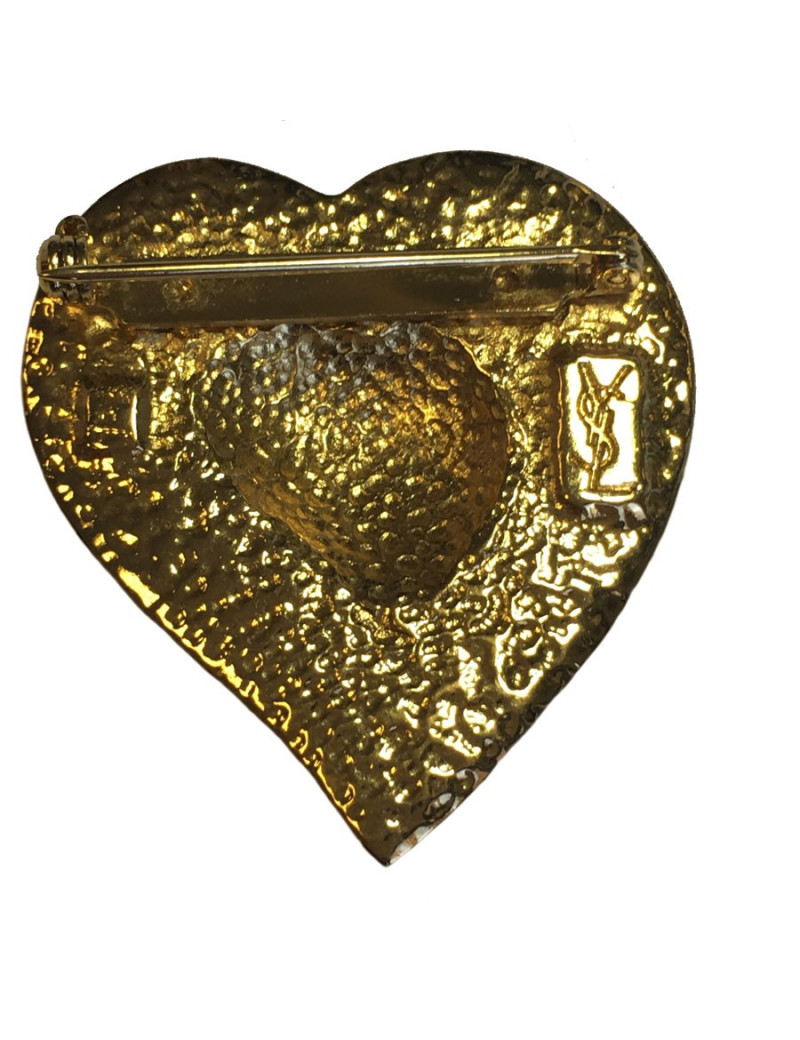 Broche Coeur  YVES SAINT LAURENT