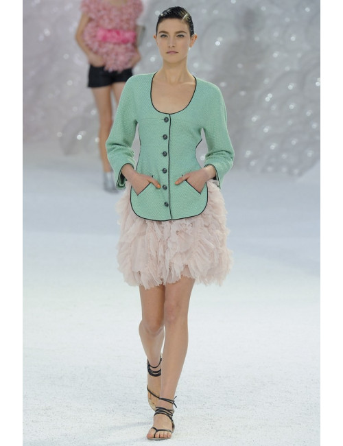 Veste CHANEL T 36 vert d'eau