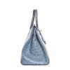 Blue jean Birkin 35 ostrich bag