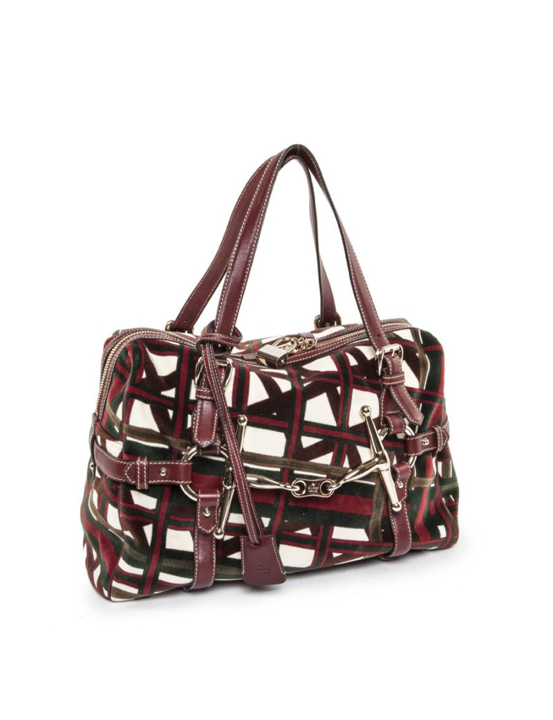 Sac cabas GUCCI velours multicolore