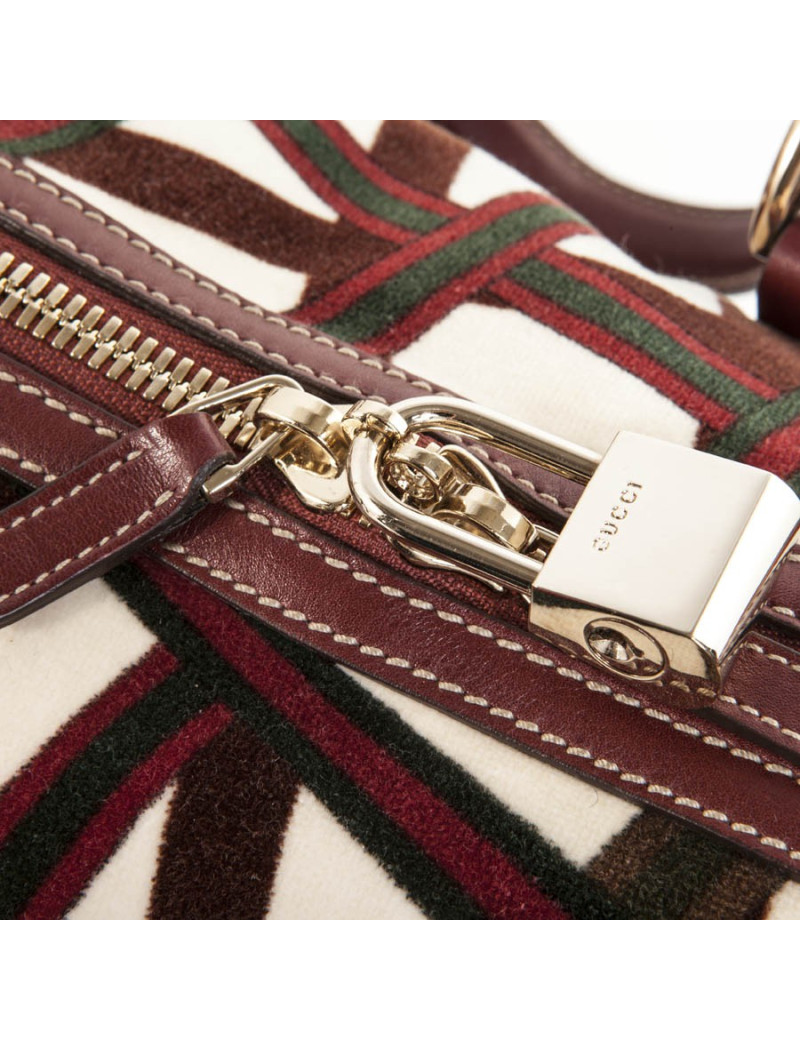 Sac cabas GUCCI velours multicolore