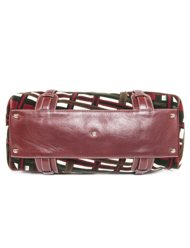 Sac cabas GUCCI velours multicolore