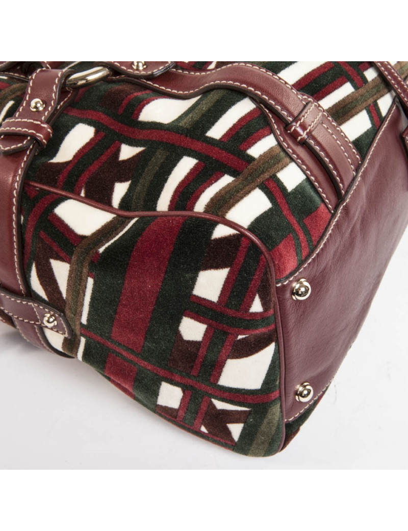 Sac cabas GUCCI velours multicolore