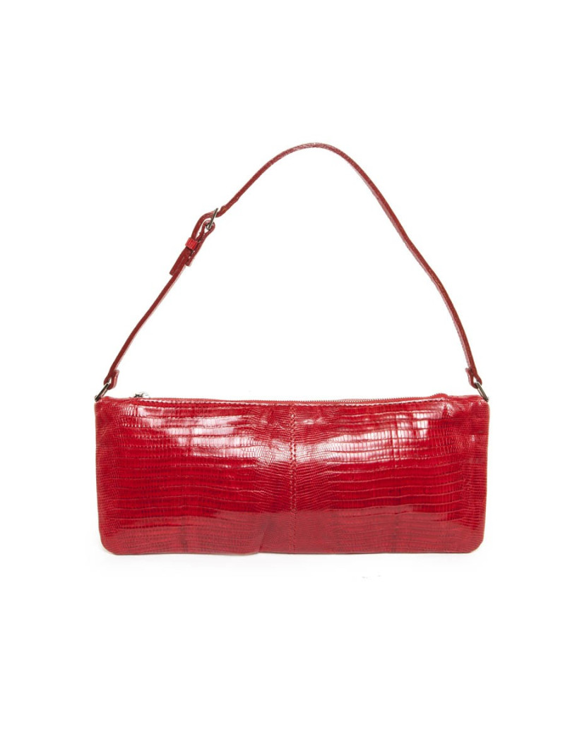 Pochette VALENTINO GARAVANI lézard rouge