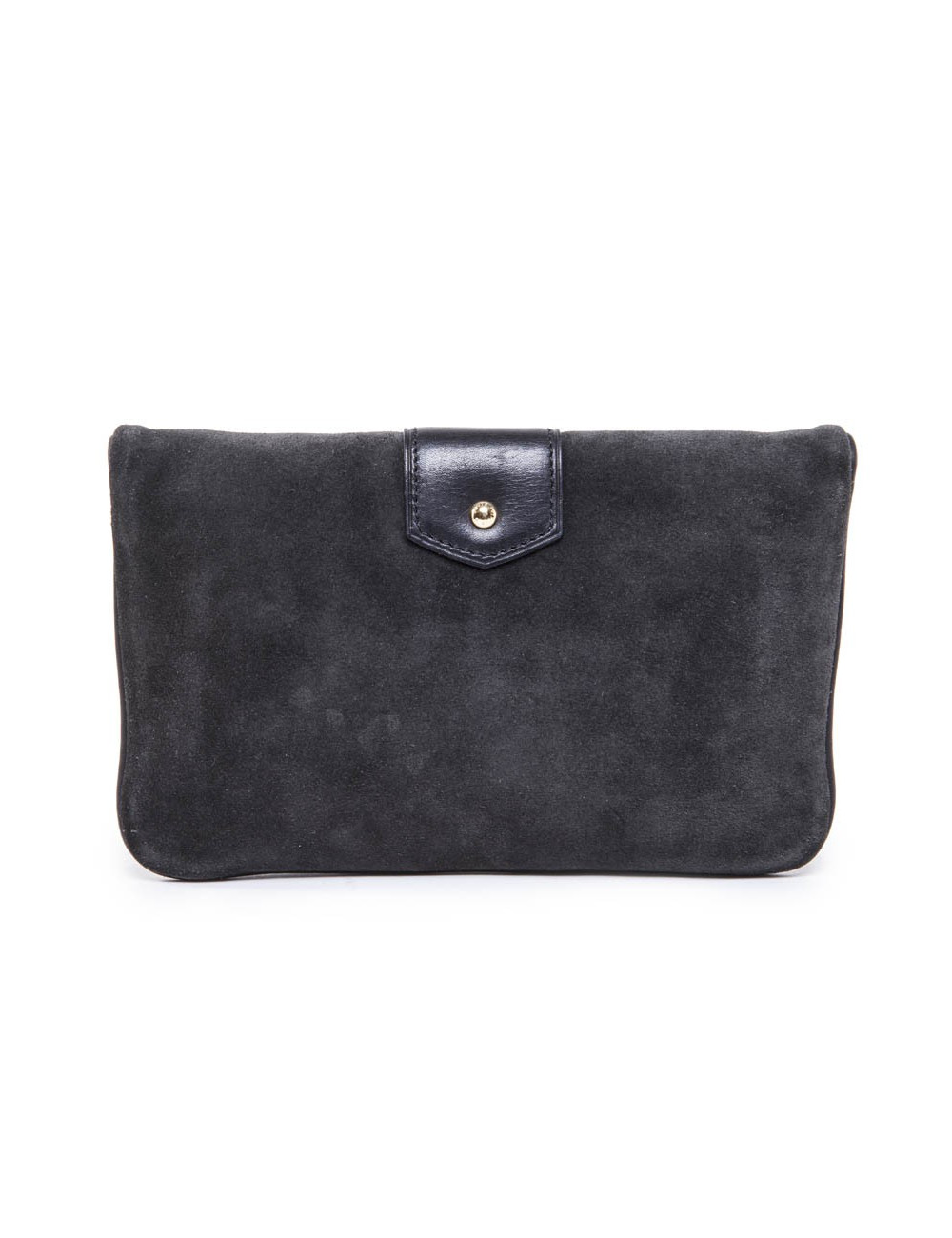 Clutch LOUIS VUITTON anthracite suede