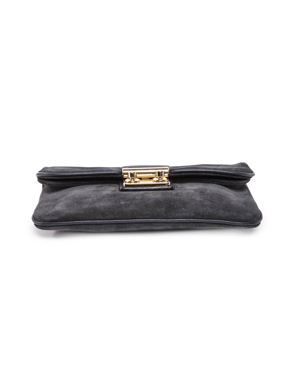 Clutch LOUIS VUITTON veau velours anthracite