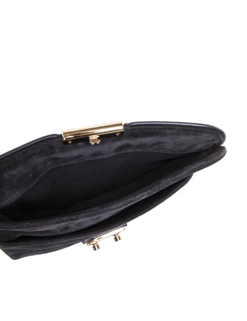 Clutch LOUIS VUITTON anthracite suede