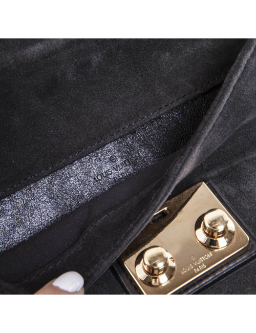 Clutch LOUIS VUITTON veau velours anthracite