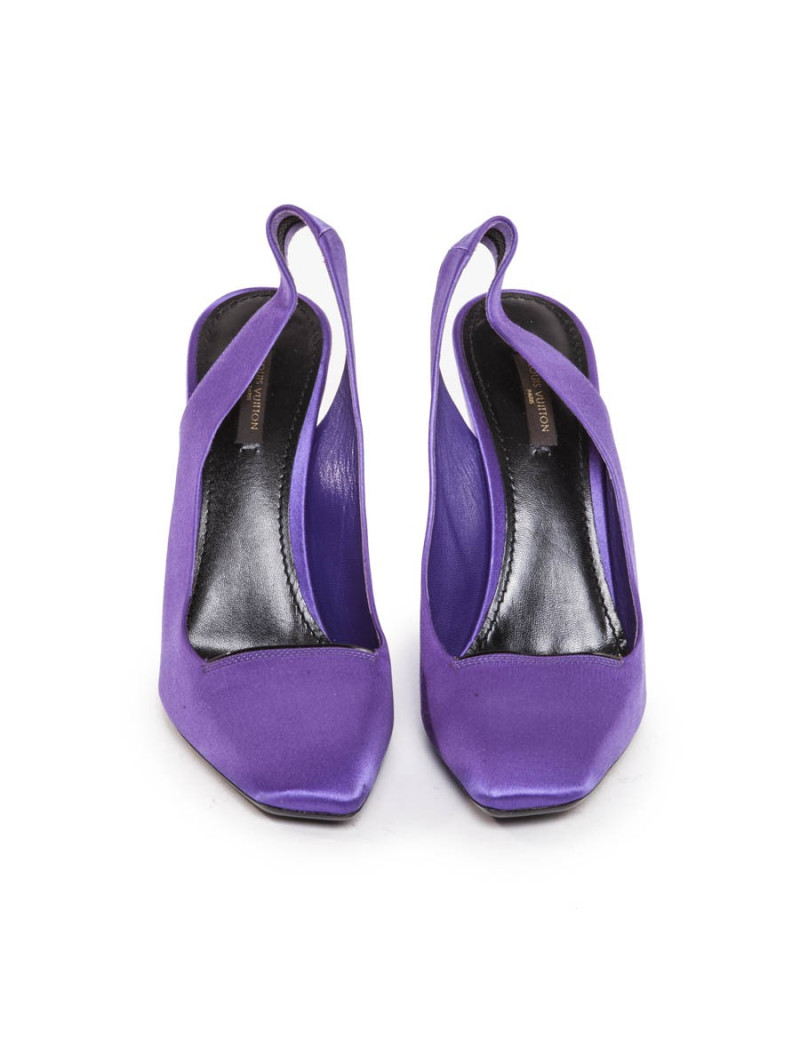 Escarpins LOUIS VUITTON T 40 satin duchesse violet