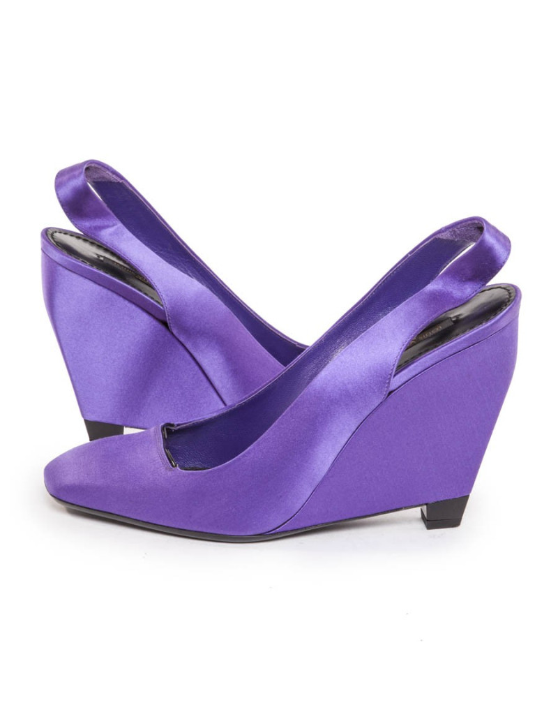 Escarpins LOUIS VUITTON T 40 satin duchesse violet