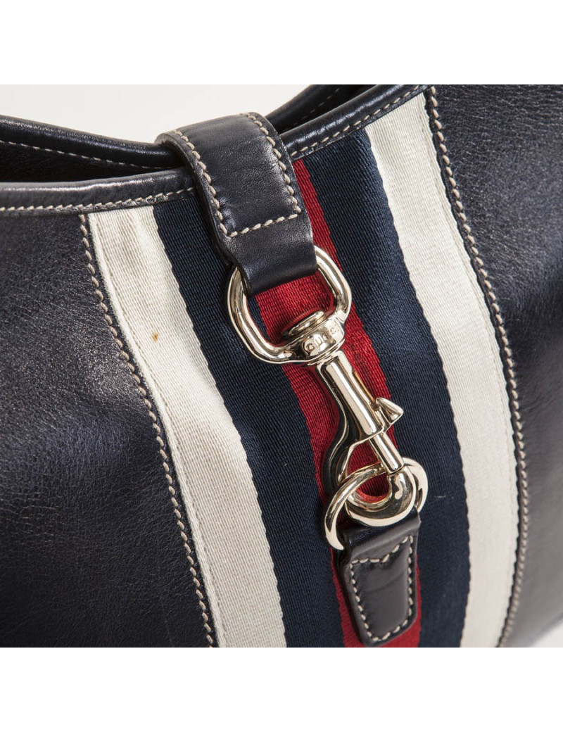 Sac GUCCI toile et cuir tricolore