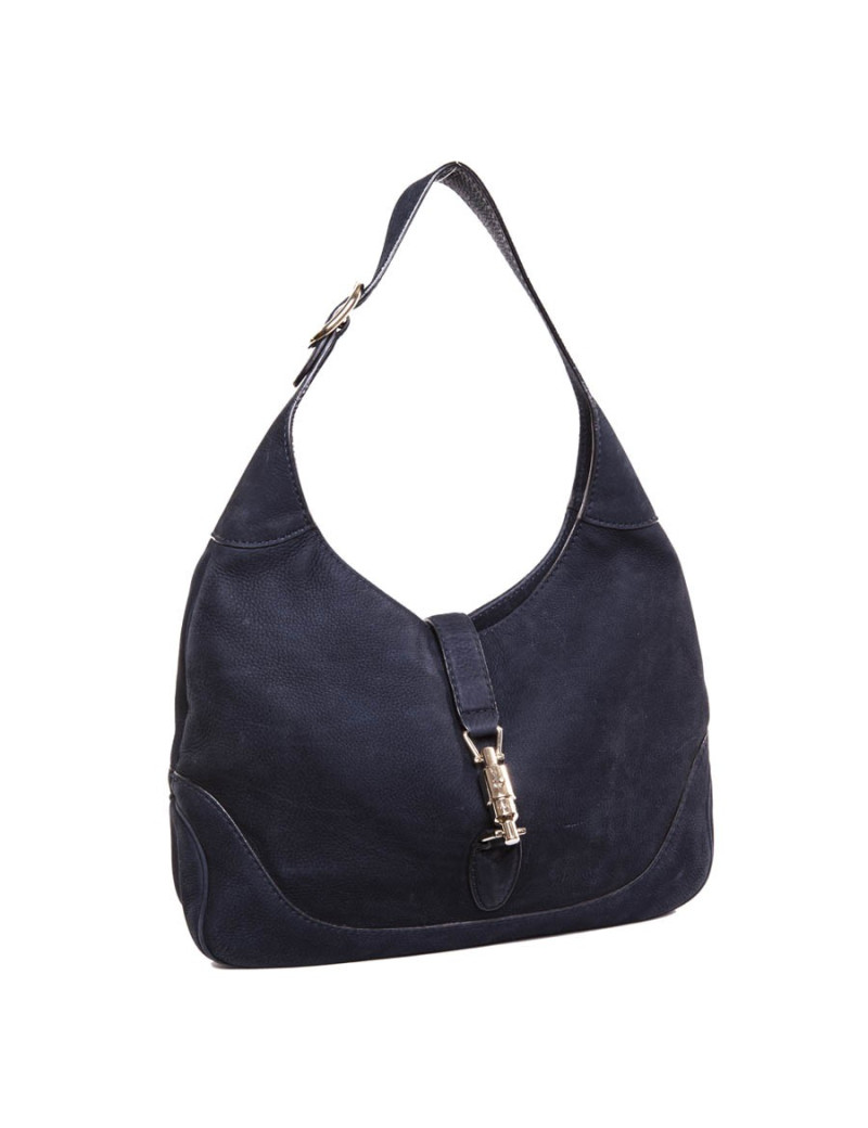 Sac GUCCI cuir mate bleu marine