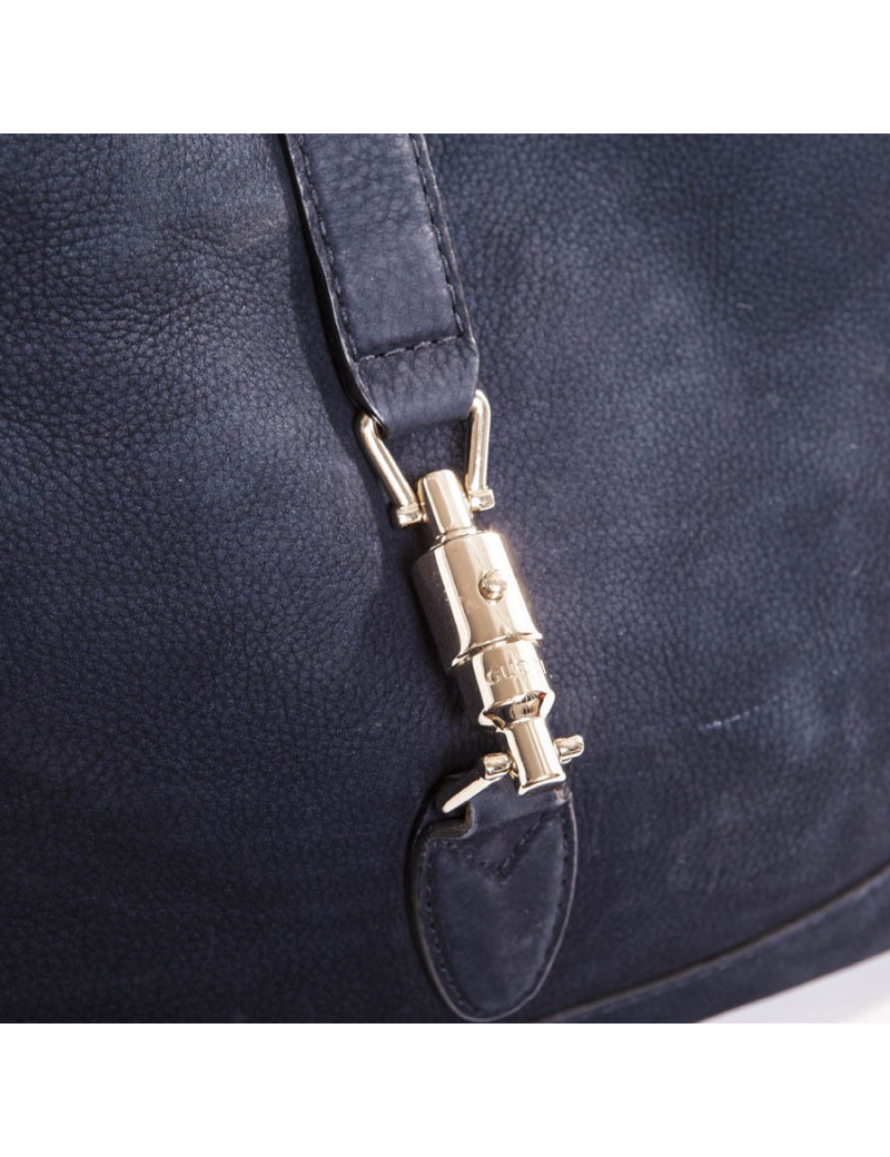 Sac GUCCI cuir mate bleu marine