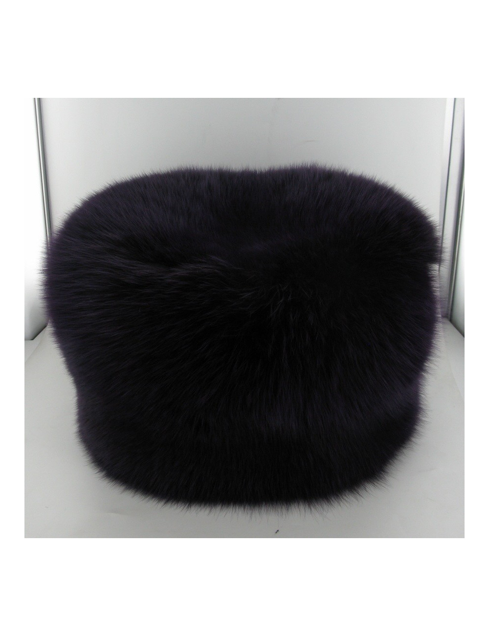 Toque en fourrure violette PRADA